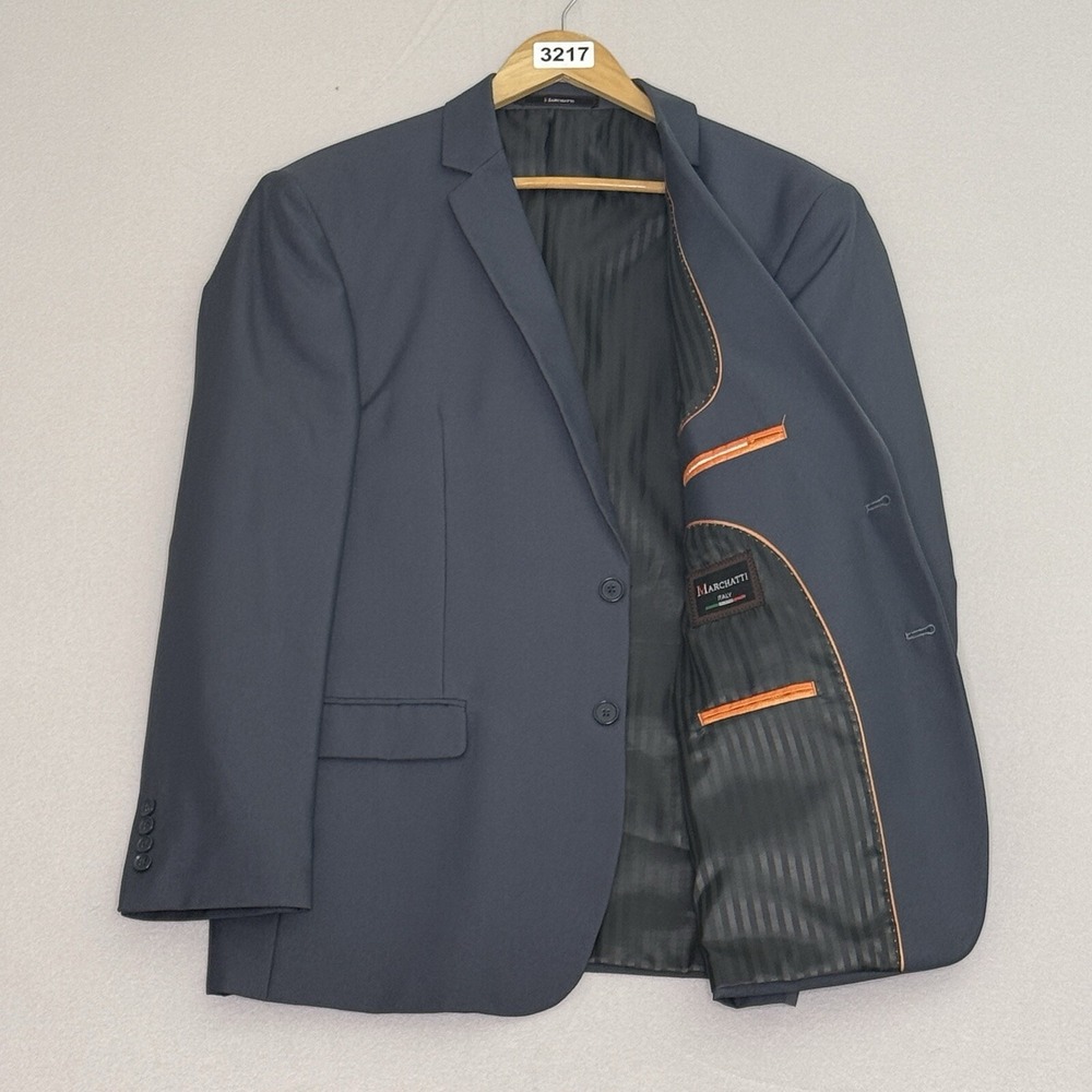 Marchatti Gray suit‎ jacket Blazer 42R Sport Coat 100% polyester